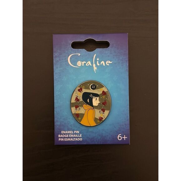 Loungefly Coraline Button Moon Floral Enamel Pin - Picture 1 of 2